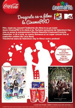 Concert LaLa Band de Ziua Indragostitlor la Cinemapro