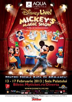 Disney Live! prezinta Mickey's Magic Show la  Sala Palatului