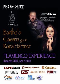 Concert Flamenco Experience cu Rona Hartner si Bartholo Claveria la Clubul Taranului
