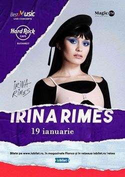 Concert Irina Rimes pe 19 ianuarie la Hard Rock Cafe
