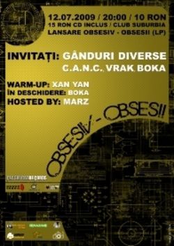 Concert Obsesiv - lansare album `Obsesii`