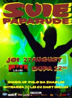 Concert Suie Paparude in Suburbia