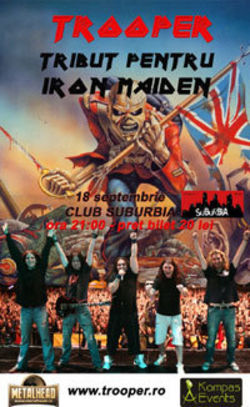 Concert tribut IRON MAIDEN cu Trooper in Suburbia