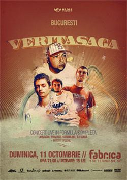 Concert Veritasaga la Bucuresti, in club Fabrica