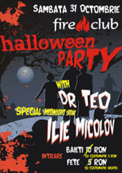 Halloween Party in Club Fire, Bucuresti