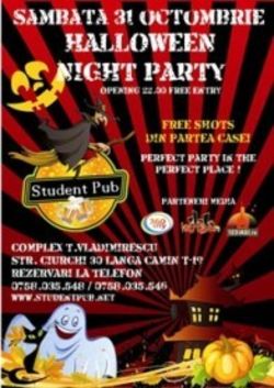 Halloween Night Party in Student Pub din Iasi