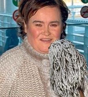 Susan Boyle a luat-o razna pe aeroport