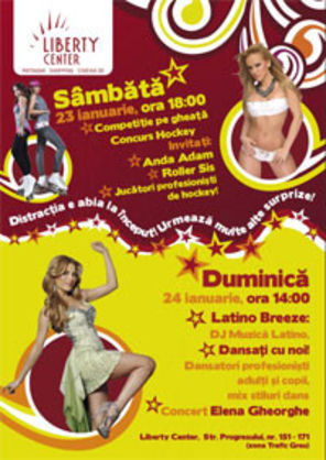 Anda Adam si Roller Sis joaca hochei in week-end la Liberty Center