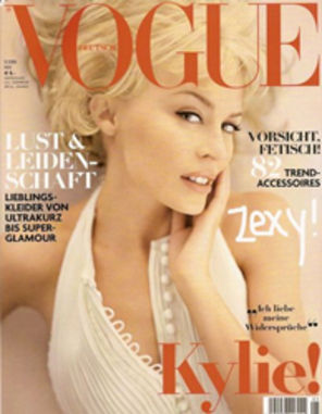 Kylie Minogue - pe coperta Vogue Germania