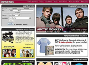 MySpace Music - proiect urias pentru MySpace si casele de discuri