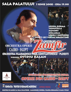 Concert Gheorghe Zamfir la Sala Palatului