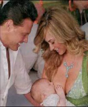 Luis Miguel si Aracely Arambula se pregatesc de botez