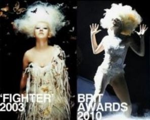 Lady GaGa copiaza de la cine apuca: Christina Aguilera, David Bowie, Grace Jones (video)