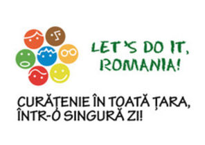Partizan canta imnul campaniei "Let`s Do It, Romania!"