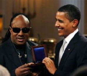 Stevie Wonder, premiat de Barack Obama