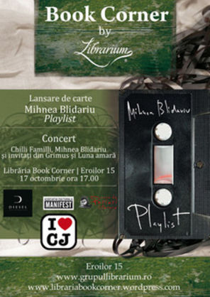 Mihnea Blidariu (Luna Amara) isi lanseaza primul roman la Cluj Napoca