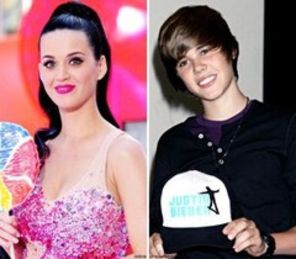 Katy Perry se intrece cu Justin Bieber la oja
