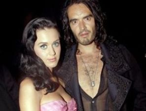 Katy Perry si Russell Brand, pe tron la nunta