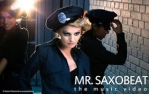 Alexandra Stan, in catuse la filmarile Mr Saxobeat (making of)