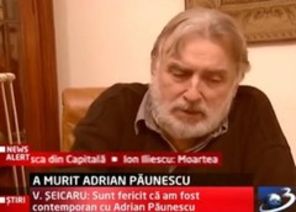 Artistii plang moartea lui Adrian Paunescu