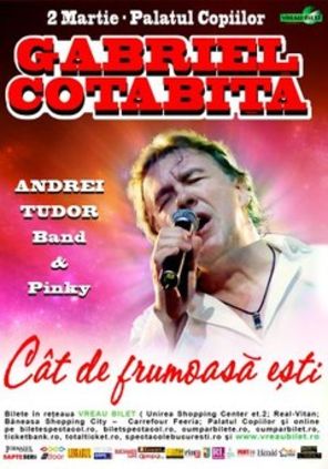 Gabriel Cotabita, concert dedicat femeilor la Palatul Copiilor