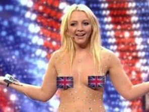 Sosia lui Britney Spears a dansat goala la Britain's Got Talent (video)