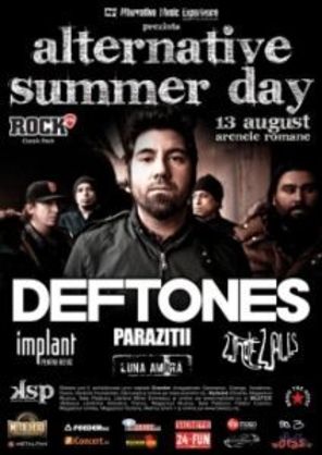 Parazitii canta in deschiderea concertului Deftones