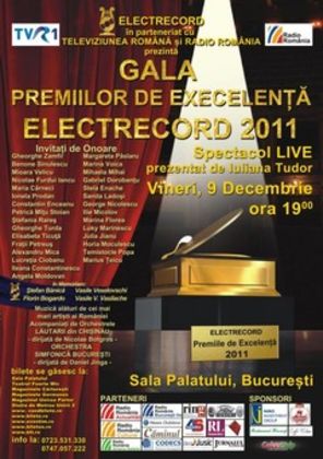 BestMusic.ro te invita la GALA PREMIILOR DE EXCELENTA ELECTRECORD Prima Editie