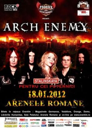 Ce trupa va deschide concertul Arch Enemy din Romania?