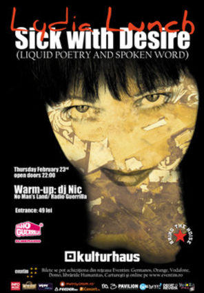 Lydia Lunch: Sick With Desire - un show spectaculos in Kulturhaus