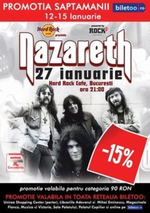 Concert Nazareth la Hard Rock Cafe &ndash; bilete reduse!