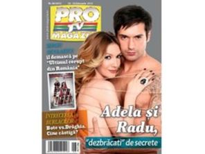 Adela Popescu si Radu Valcan - dezbracati si legati pe coperta unei reviste