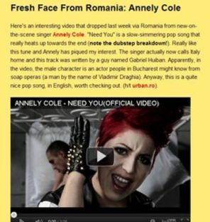 Romanca Annely Cole cucereste Europa
