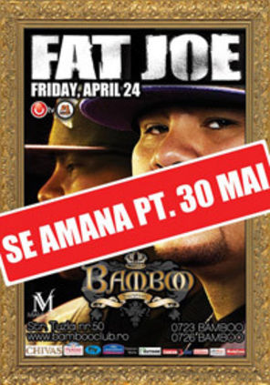 Fat Joe si-a amanat concertul de la bamboo pentru 30 mai