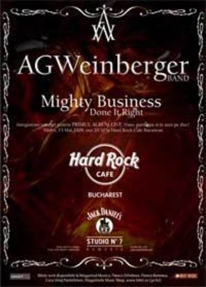 AG Weinberger inregistreaza primul album live la Hard Rock Cafe