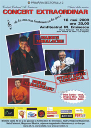 Reminder concert Mihalache, Tandarica si Margineanu