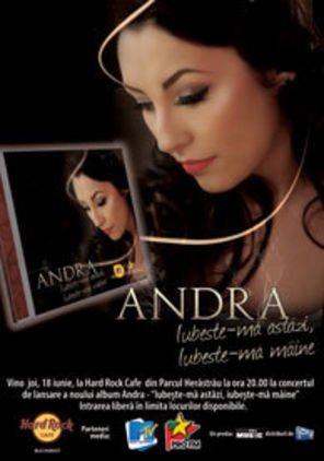 Andra marcheaza lansarea noului LP cu un concert la Hard Rock