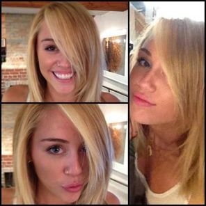 Miley Cyrus - din nou blonda si cu inca un tatuaj (poze)