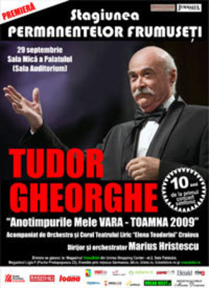 Turneu: Tudor Gheorghe raspandeste `Permanentele Frumuseti`  prin tara