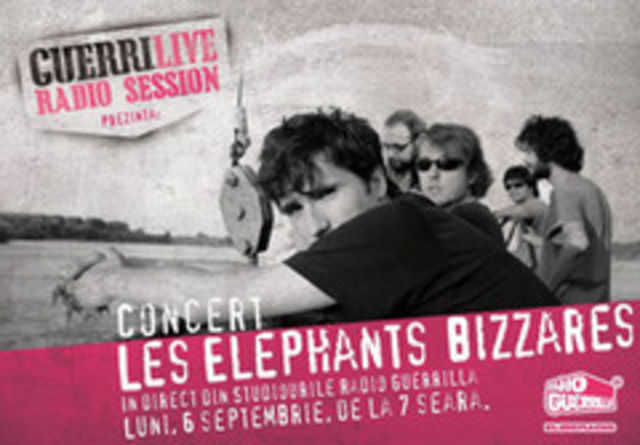 Concert Les Elephants Bizzares, in direct, din Studiourile Radio Guerrilla