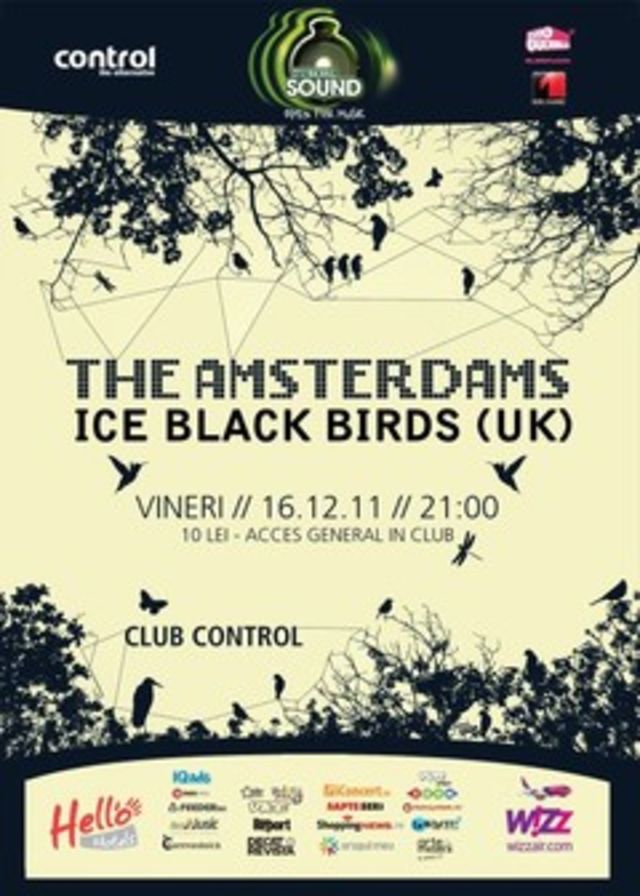 Concert Ice Black Birds (UK) si The Amsterdams in Control