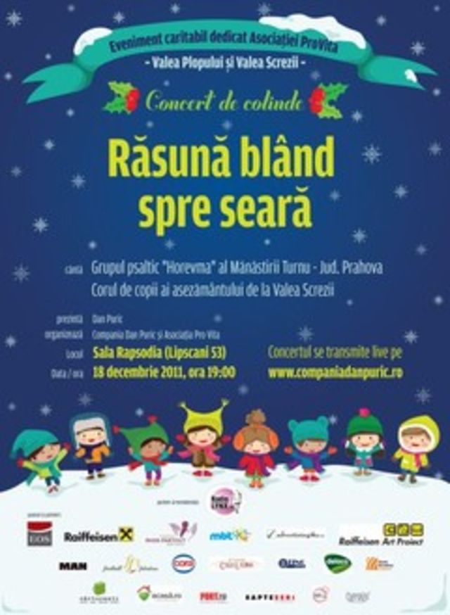 Concert caritabil de colinde "Rasuna bland spre seara"