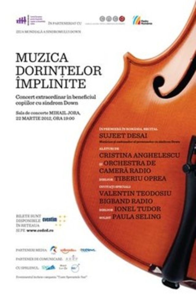 Concert Extraordinar in beneficiul copiilor cu Sindrom Down din Romania
