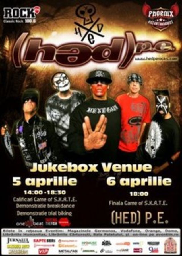 Concurs incheiat: Castiga invitatii la concertul (HED) P.E. din Jukebox Venue