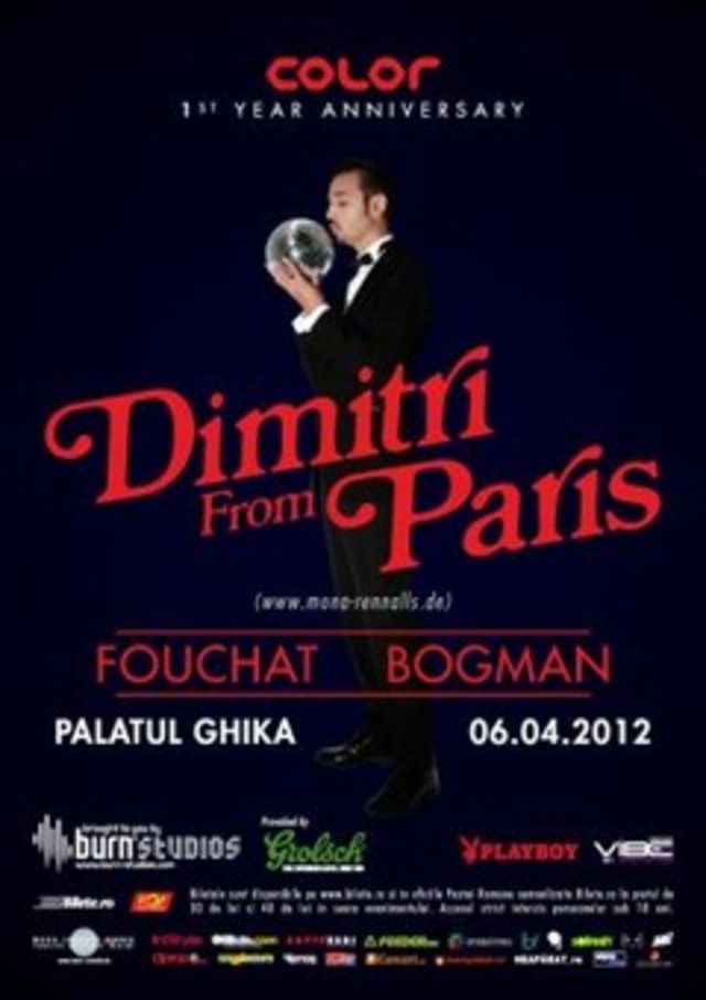 Concurs incheiat: Hai la Dimitri From Paris - 1st Year Color Anniversary la Palatul Ghika!