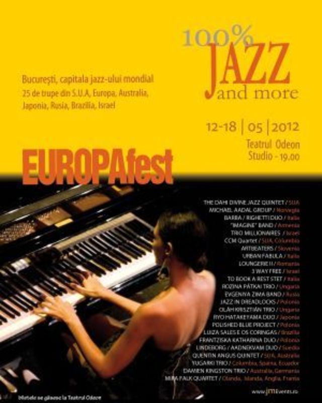 EUROPAFest 2012: Bucurestiul devine pentru o saptamana capitala jazz-ului mondial