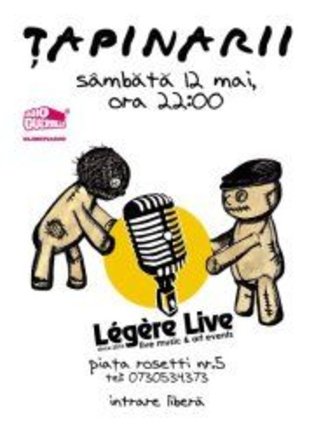 Trupa Tapinarii concerteaza pe 12 mai in Legere Live