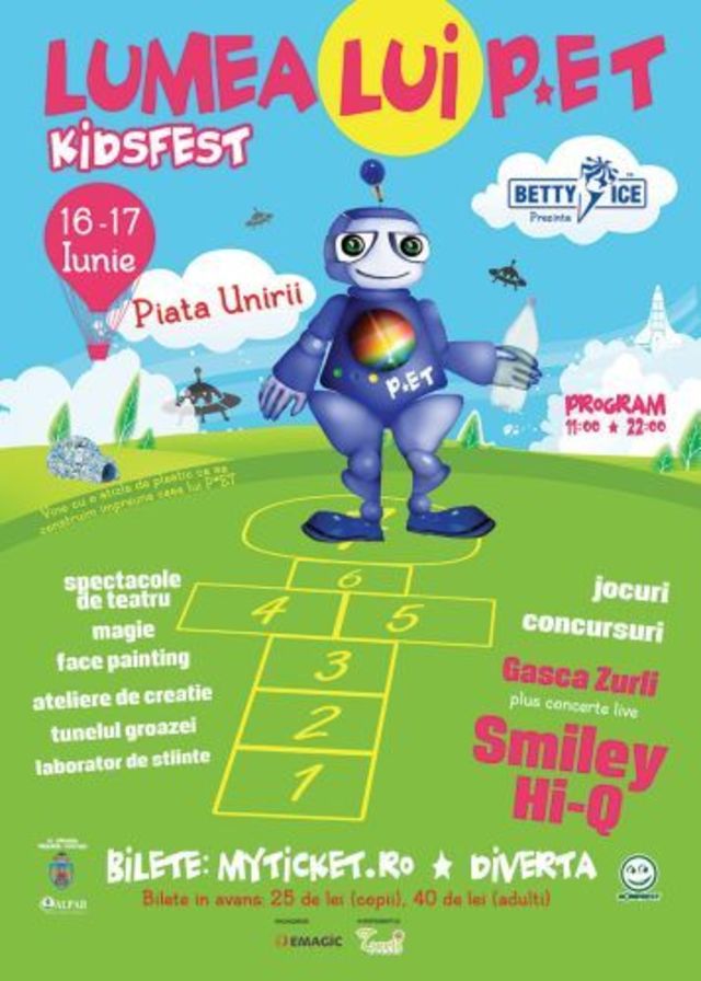 Smiley si Hi-Q la PET - KidsFest (16-17 iunie)
