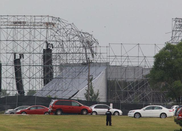 Scena prabusita la concertul Radiohead