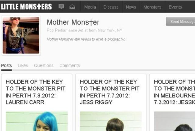 S-a lansat Little Monsters, reteaua de socializare a lui Lady Gaga